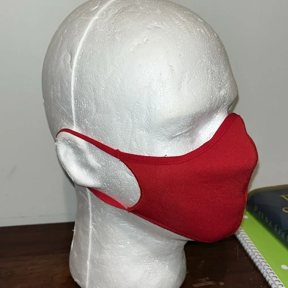 Red adidas men’s women’s small unisex Sports sporty runner Ear Loop Face Mask